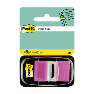 Post-it Index Dispensador con 50 Marcadores Reposicionables 25.4 x 43.2mm - Adherencia Firme - Para Marcar, Señalar o Destacar Informacion - 700014493