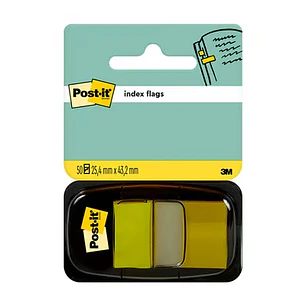 Post-it Index Dispensador con 50 Marcadores Reposicionables 25.4 x 43.2mm - Adherencia Firme - Para Marcar, Señalar o Destacar Informacion - 710010267