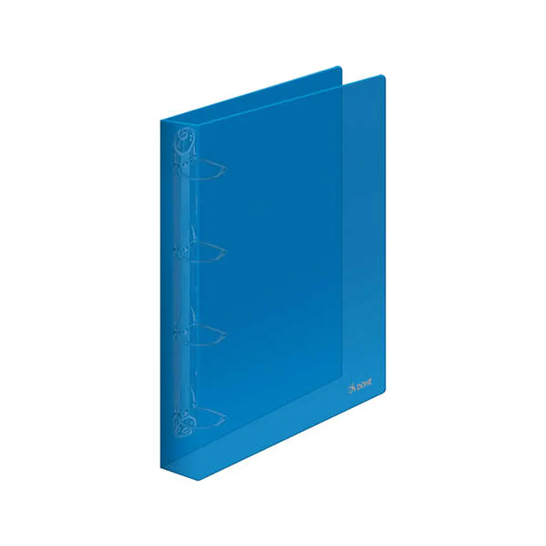 Dohe Carpeta de 4 Anillas Mixtas de 25mm A4 - Polipropileno Translucido - Color Azul 1