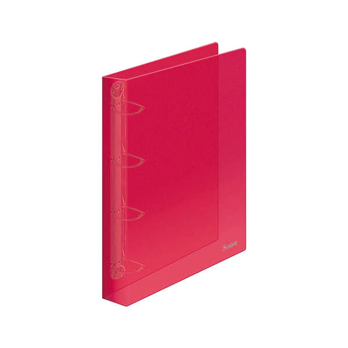 Dohe Carpeta de 4 Anillas Mixtas de 25mm A4 - Polipropileno Translucido - Color Rojo 1