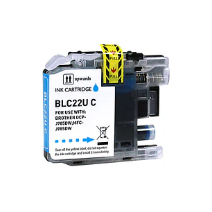 Brother LC22U Cyan Cartucho de Tinta Generico - Reemplaza LC22UCBP