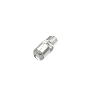 Hama Essential Adaptador de Conector F a Coaxial - Color Plata