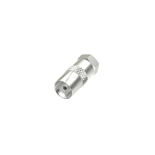 Hama Essential Adaptador de Conector F a Coaxial - Color Plata