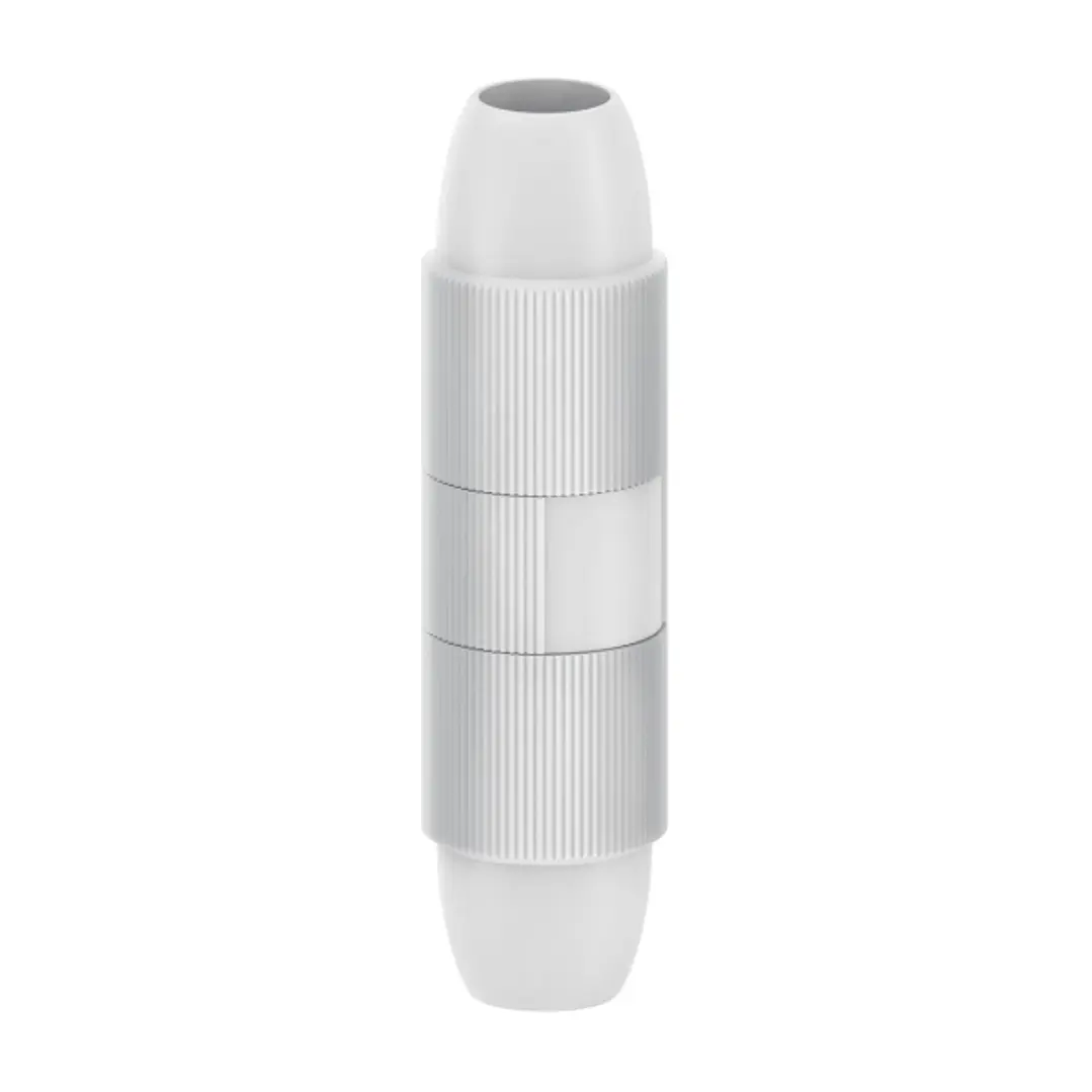 Hama Essential Empalme Coaxial con Bloqueo - Fijacion con Tornillo - Apto para Cables entre 5 y 7mm - Color Blanco 1