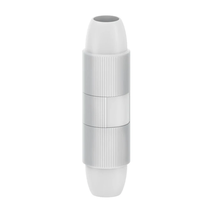 Hama Essential Empalme Coaxial con Bloqueo - Fijacion con Tornillo - Apto para Cables entre 5 y 7mm - Color Blanco 1
