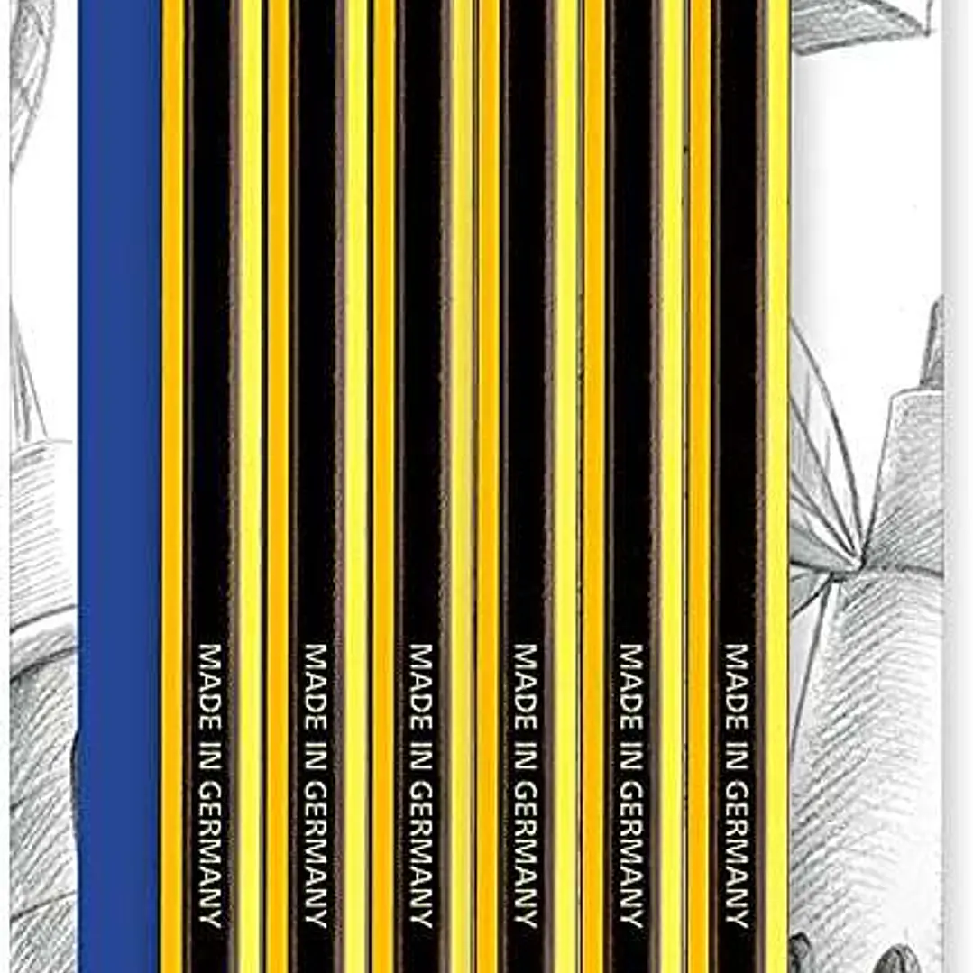 Staedtler Noris 120 Pack de 6 Lapices de Grafito Hexagonales HB - Resistencia a la Rotura - Madera de Bosques Sostenibles 1