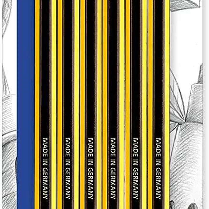 Staedtler Noris 120 Pack de 6 Lapices de Grafito Hexagonales HB - Resistencia a la Rotura - Madera de Bosques Sostenibles 1
