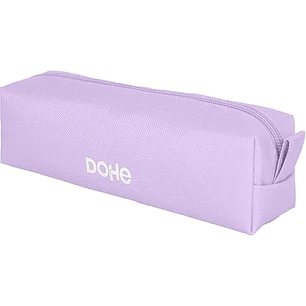 Dohe Serenity Portatodo Cuadrado - Cierre con Cremallera y Tirador de Goma - Color Morado