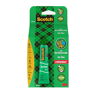 Scotch Tubo de Pegamento en Gel 30ml - Secado Rapido - Aplicacion Sencilla y Efectiva - Transparente