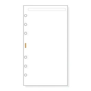 Finocam C942 Notas de Recambio para Agendas Classic - Liso - Formato 609 - 94x171x5mm - Color Blanco