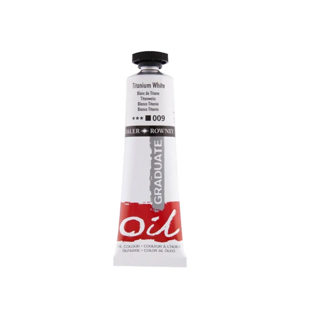 Daler Rowney Graduate Pintura al Oleo - Tubo de Aluminio - 38ml - Color Blanco Titanio 1