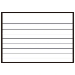 Apli Fichas Rayas Nº1 95x65mm 100U - Ideal para Organizar y Clasificar - Resistente y Duradero - Multicolor