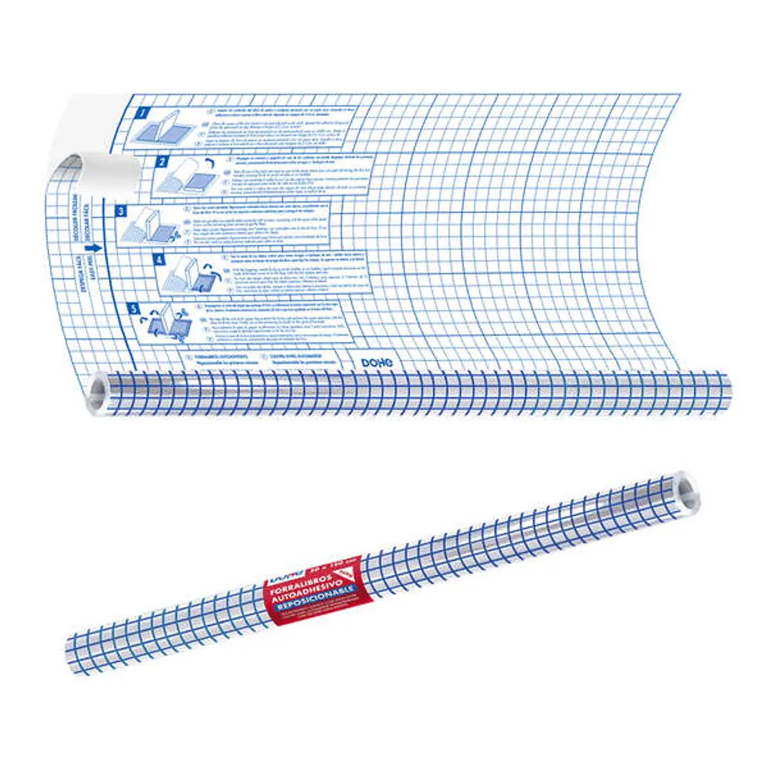Dohe Rollo Forralibros Autoadhesivo - Tamaño 50x300cm - Material PVC 50 micras 1