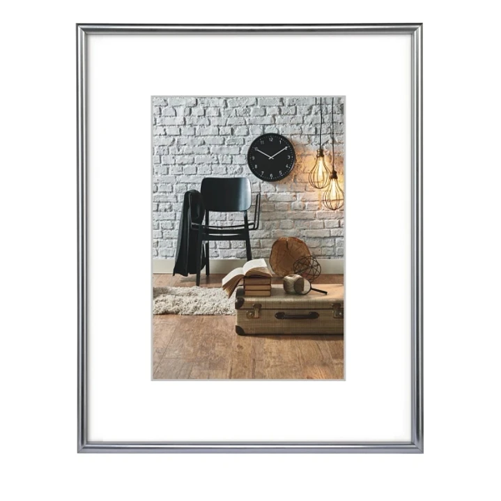 Hama Sevilla Decor Marco de Fotos 13x18cm - Plastico - 14x19.5x2cm - Color Plata 1