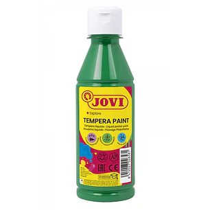 Jovi Tempera Paint Tempera Liquida 250ml - Base Agua - Lista para Usar - Alto Poder Cubriente - Secado Rapido - Excelente Fluidez - Adherencia en Mult