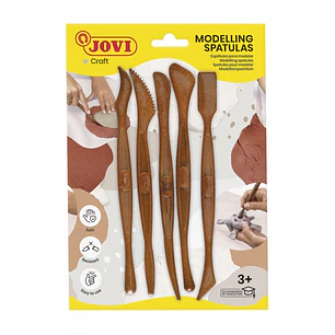 Jovi Modelling Spatulas Skin Pack 5 Modeladores para Arcilla, Barro y Plastilina - Herramientas de Moldeado - Accesorios para Creaciones Artisticas - 