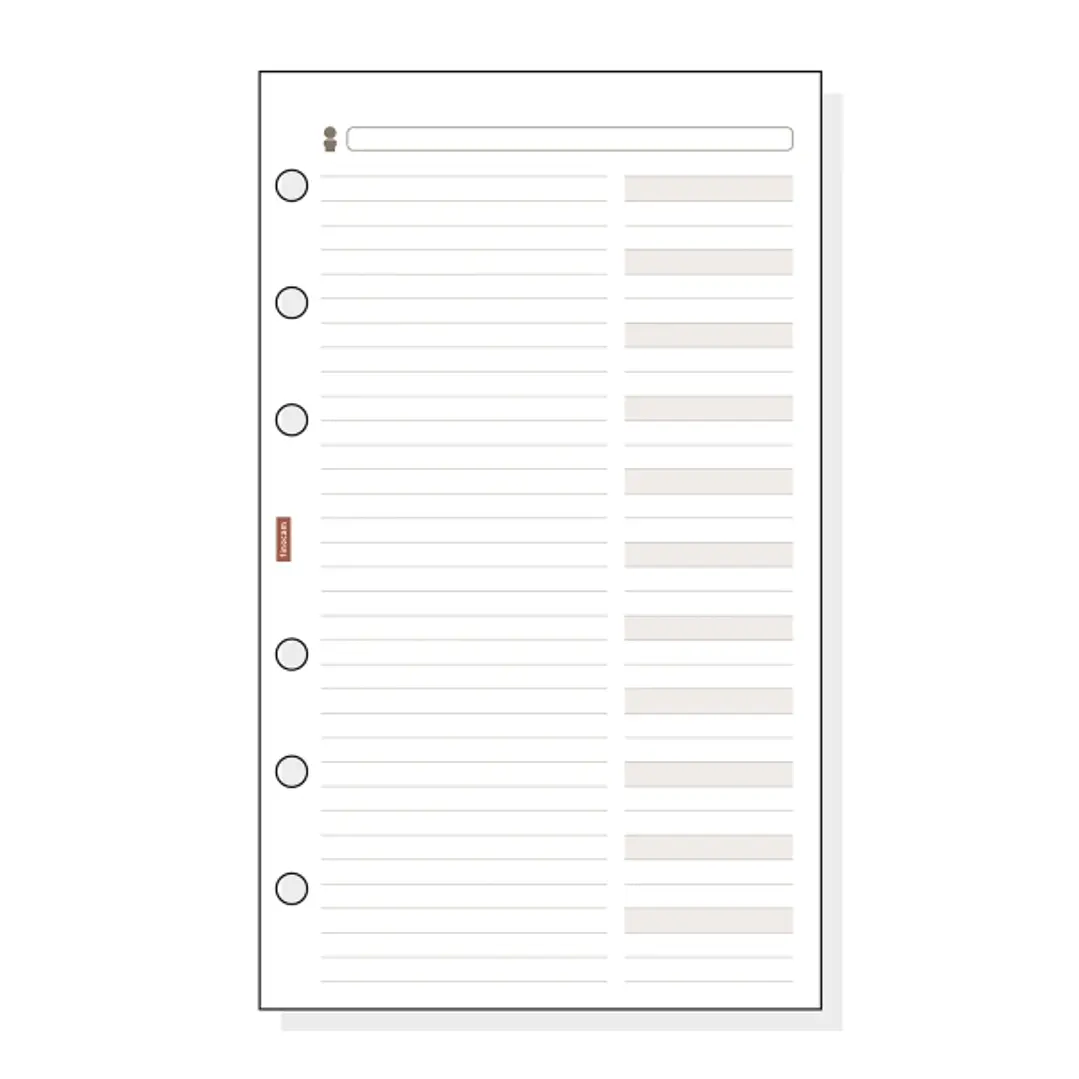 Finocam R454 Recambio Telefonico para Agendas Classic - Formato 400 - 91x5x152mm - Color Blanco 1