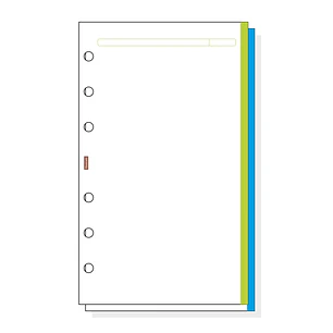 Finocam R445 Recambio para Agendas Open - Liso con Banda de Color - Formato 400 - 91x4x152mm - Color Blanco