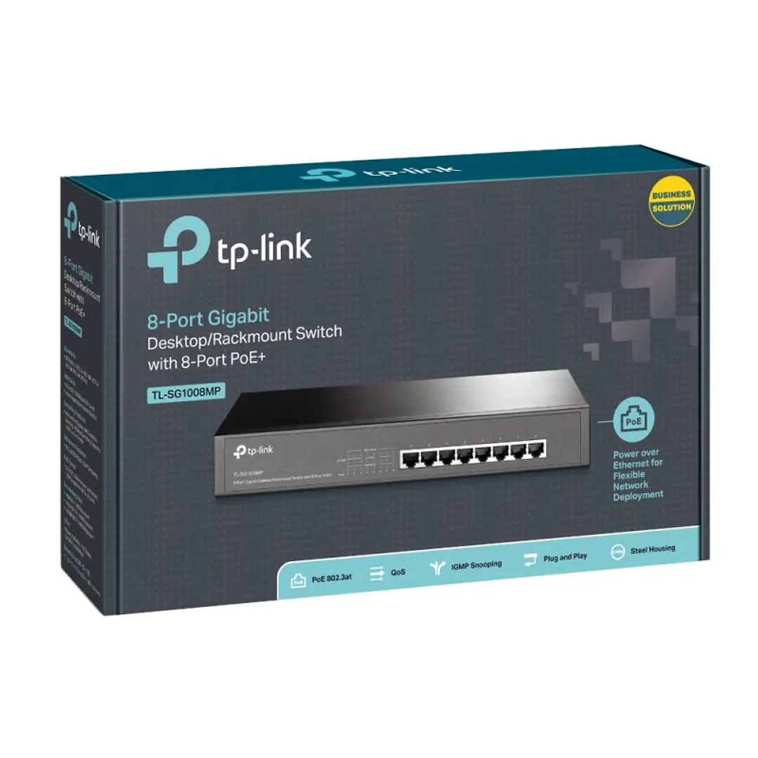 TP-LINK TL-SG1008MP Switch 8xGB PoE+ 2