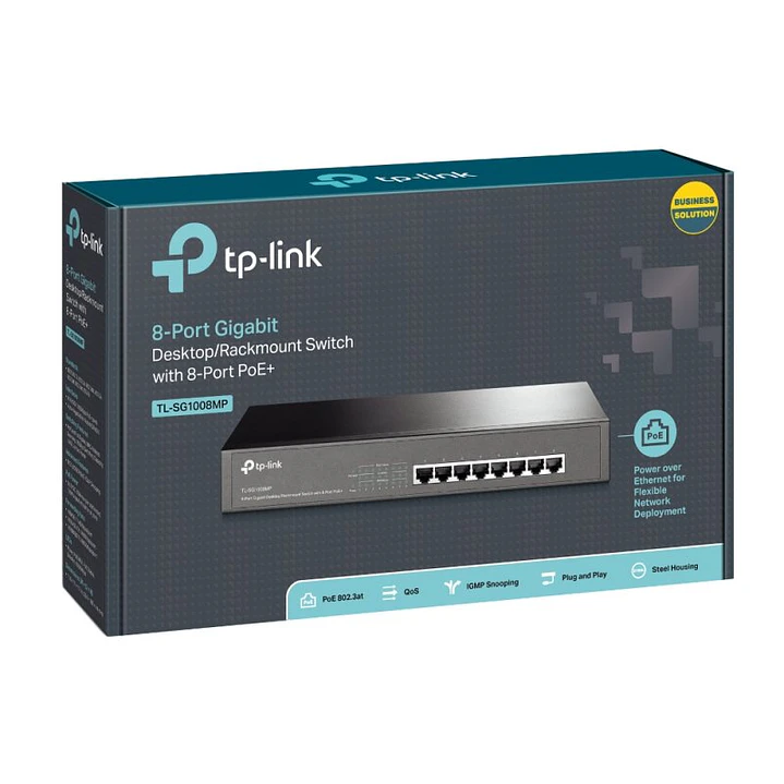 TP-LINK TL-SG1008MP Switch 8xGB PoE+ 2