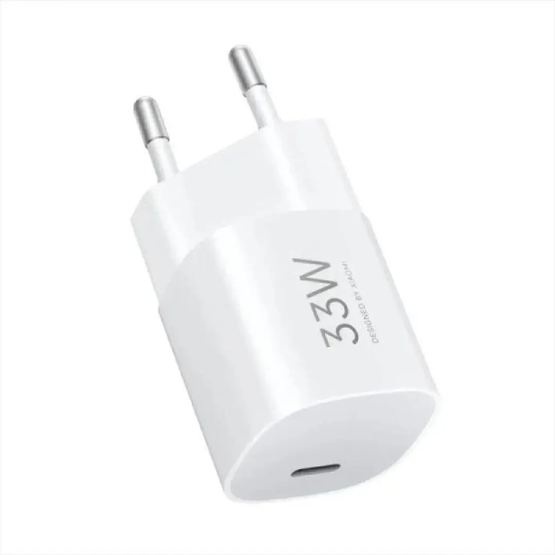 Xiaomi 33W Nano Power Adapter Cargador GAN de Pared para Smartphone - USB-C 33W - Carga Rapida - Color Blanco 1