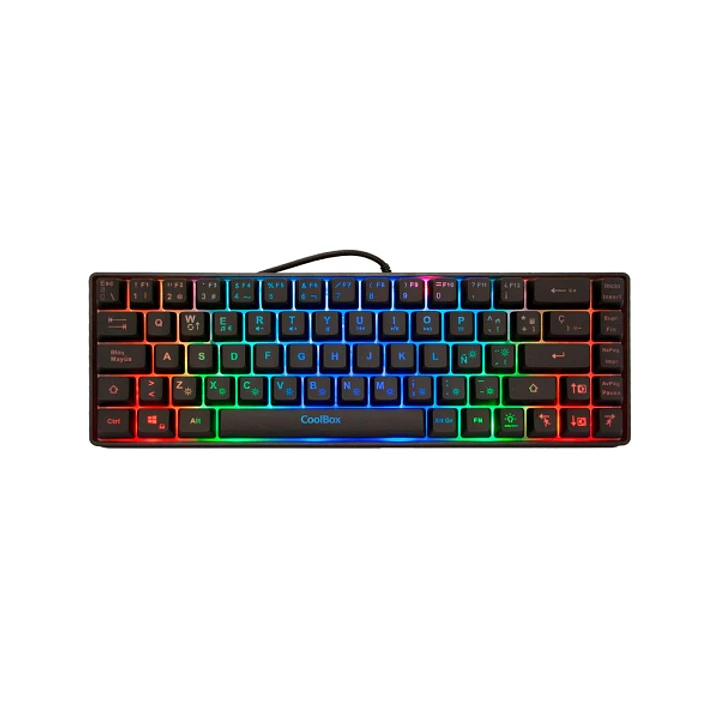 Coolbox TM065 Teclado Gaming Mecanico - Compacto - Iluminacion RGB - 19 Teclas Anti-ghosting  - Color Negro 1