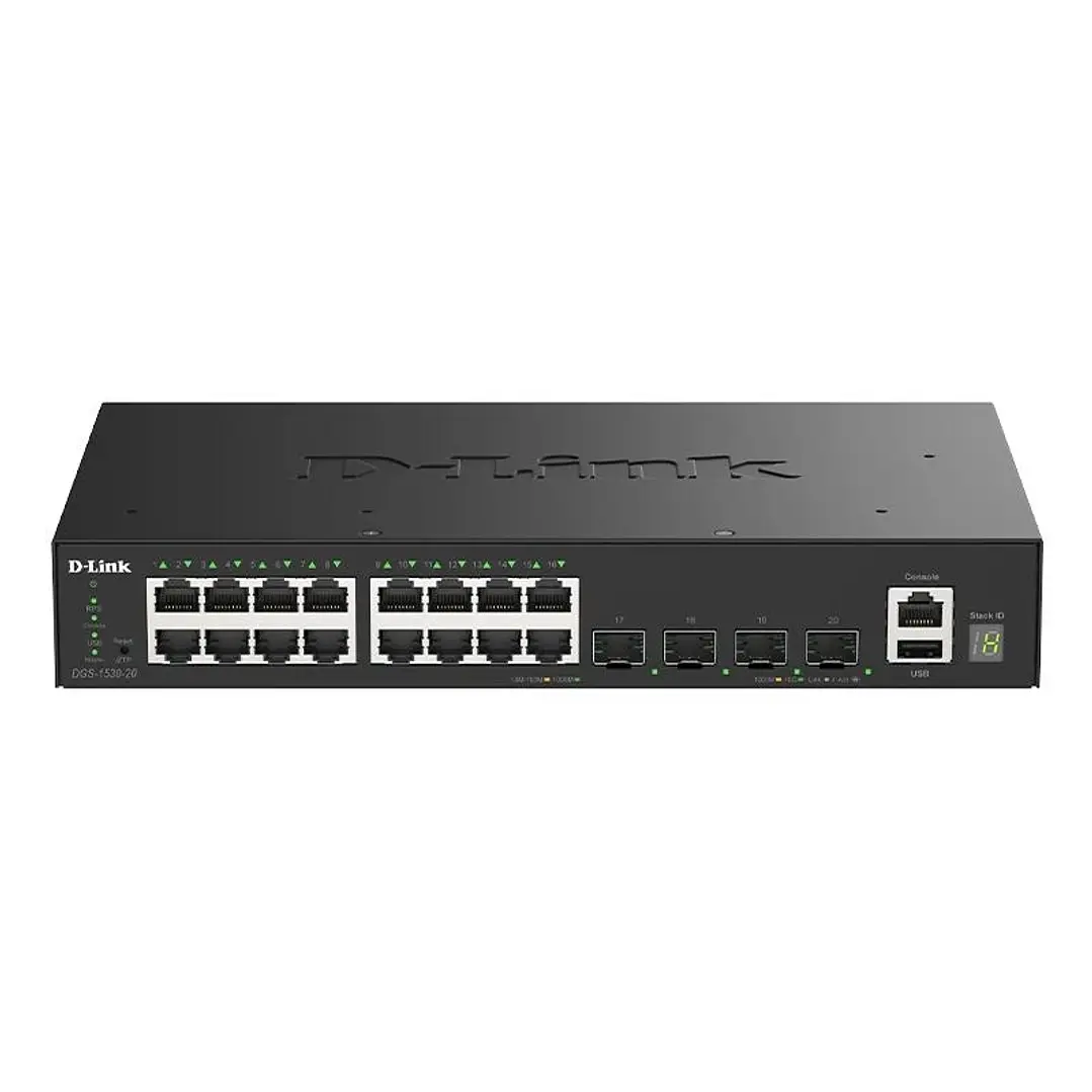 D-Link DGS-1530-20/E Switch 16xGb 4x10G SFP+ 1