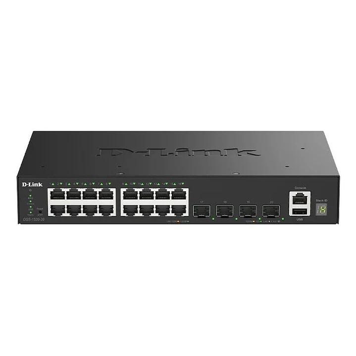 D-Link DGS-1530-20/E Switch 16xGb 4x10G SFP+ 1
