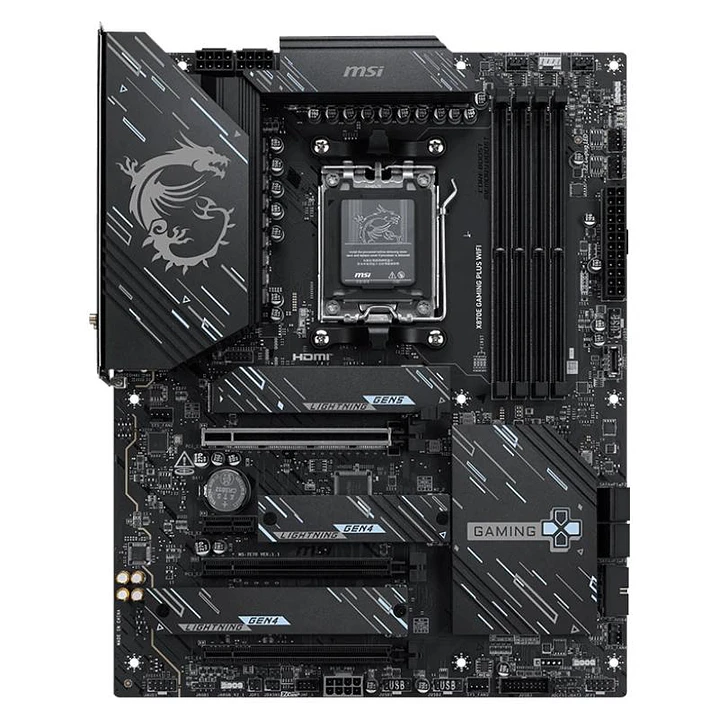 MSI Placa Base X870E GAMING PLUS WIFI DDR5 ATX 4