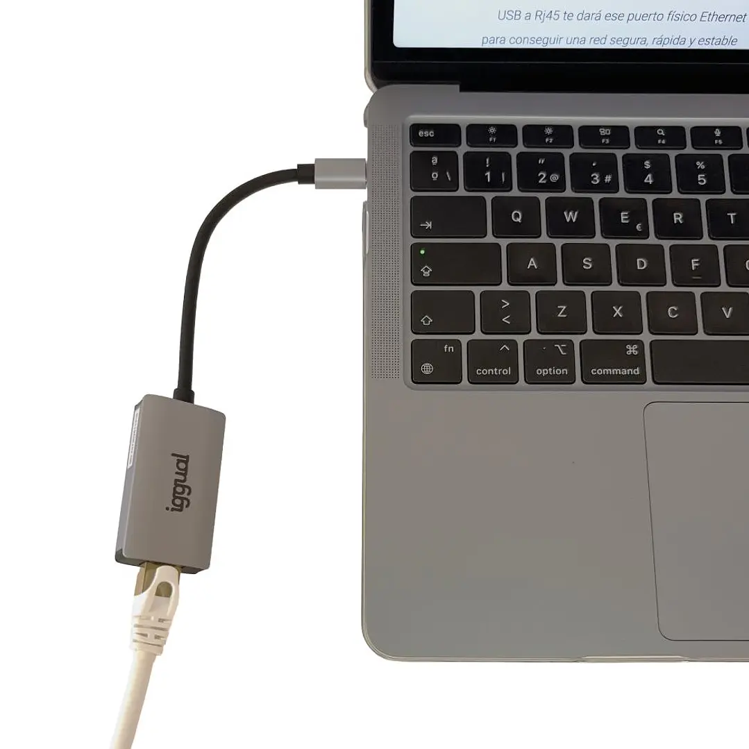 iggual Adaptador tipo C a RJ45 Gigabit 1000Mbps 3