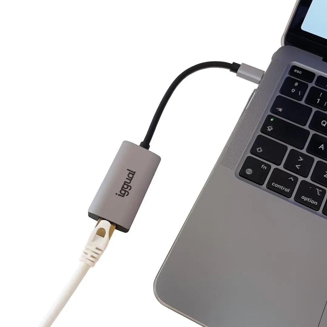 iggual Adaptador tipo C a RJ45 Gigabit 1000Mbps 4