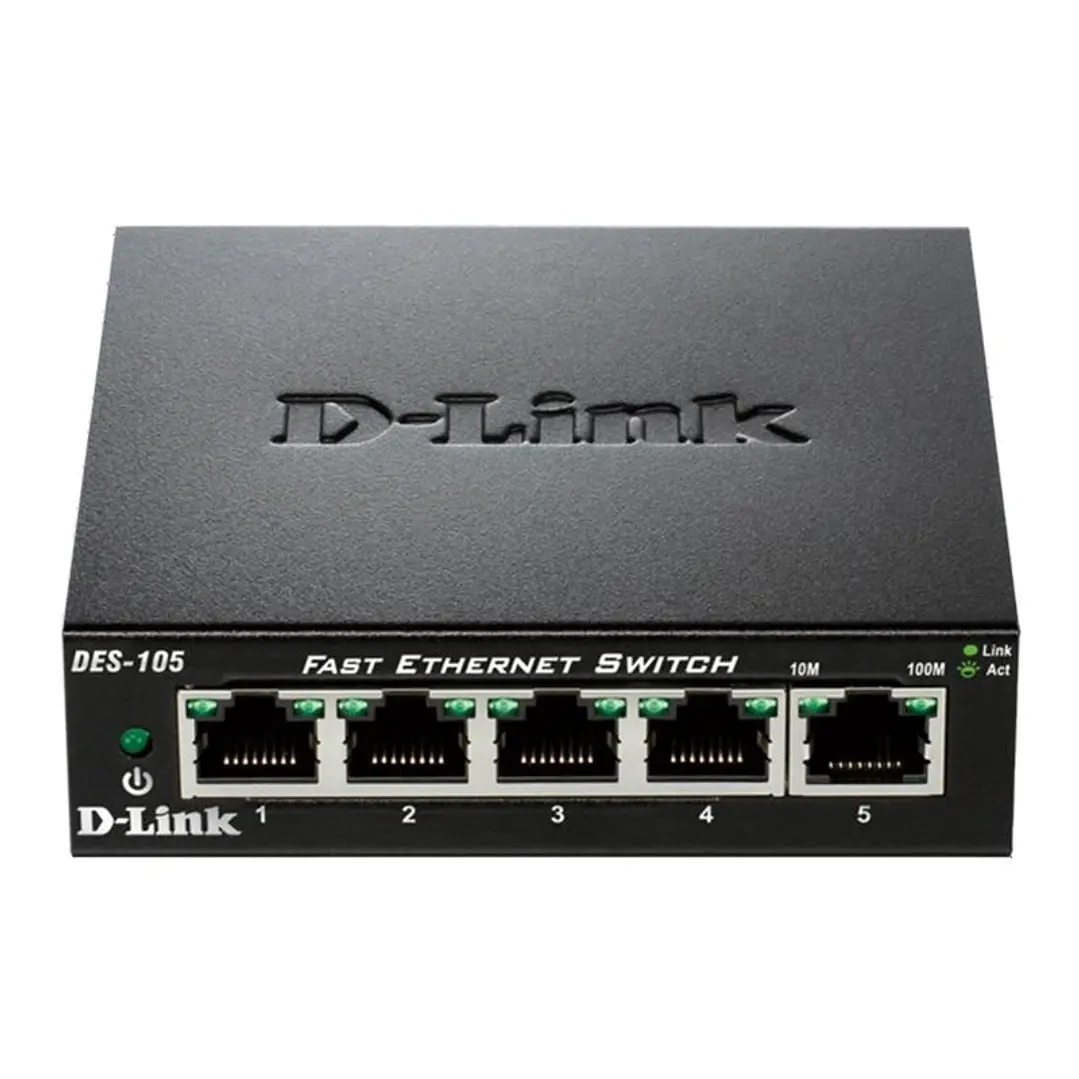 D-Link DES-105 Switch 5x10/100Mbps Metal 1