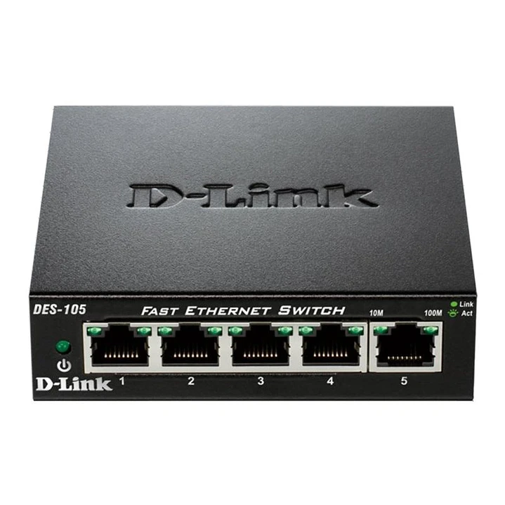 D-Link DES-105 Switch 5x10/100Mbps Metal 1