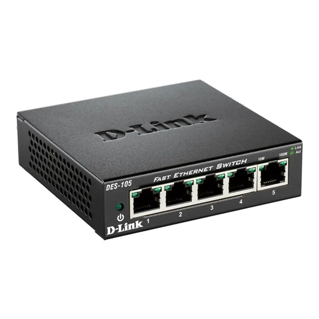 D-Link DES-105 Switch 5x10/100Mbps Metal 3