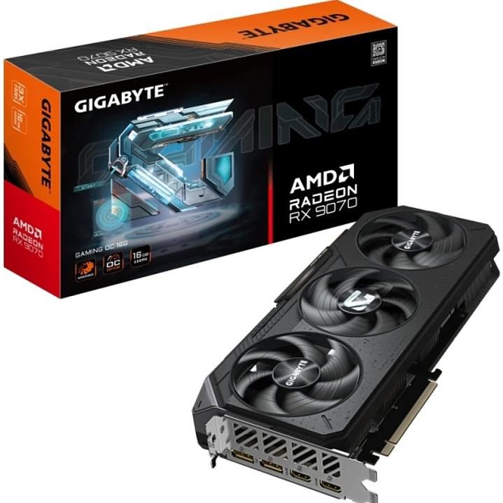 Gigabyte Radeon RX 9070 Gaming OC Tarjeta Grafica 16GB GDDR6 - 2x DP, 2x HDMI 1