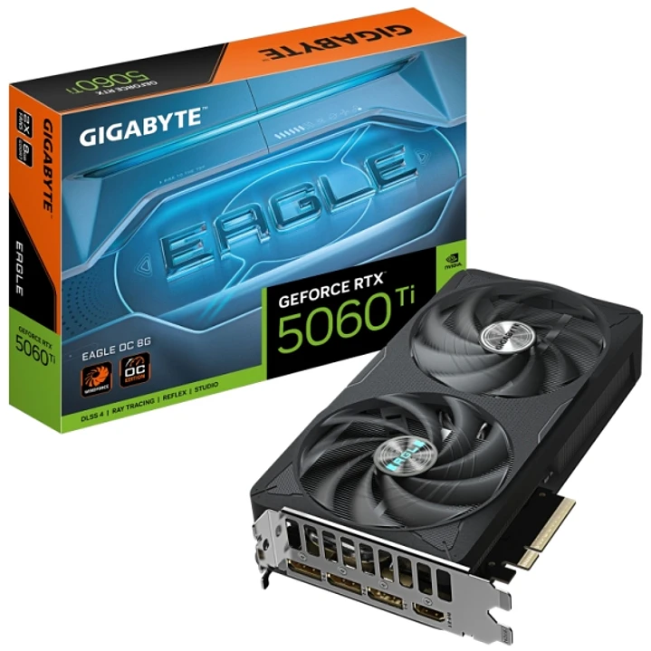 Gigabyte GeForce RTX 5060 TI Tarjeta Grafica EAGLE OC 8GB GDDR7 - 3x DP, HDMI 1