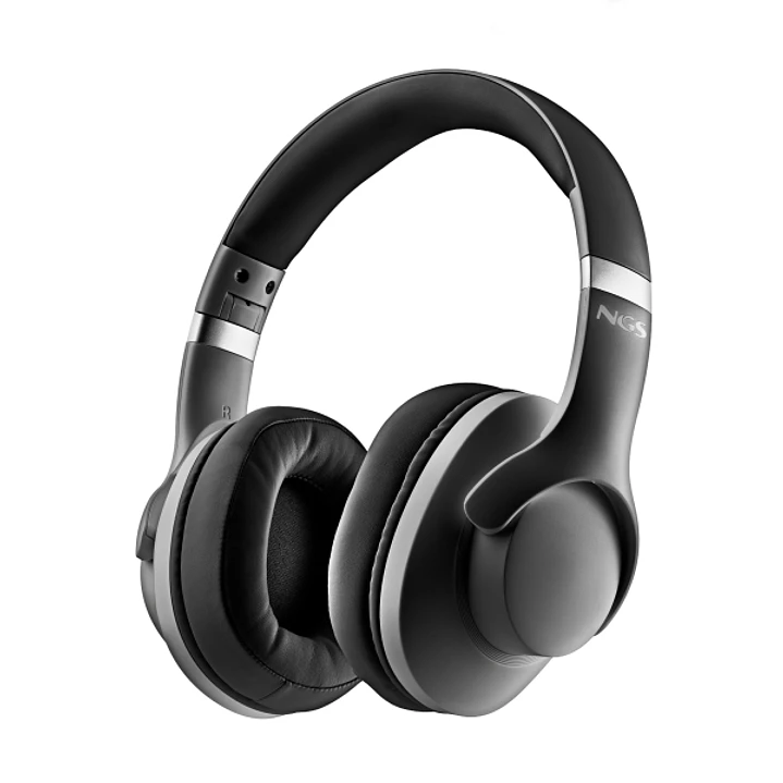 NGS Artica Storm Auriculares Bluetooth - Bateria Extraible - Cancelacion Activa de Ruido - Autonomia hasta 45h - Color Negro 1