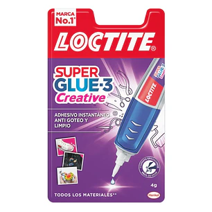 Loctite Superglue-3 Creative Pen 4Gr - Adhesivo Universal en Forma de Boligrafo - Aplicacion Gota a Gota Precisa y Limpia - No Gotea - Fuerza de Union