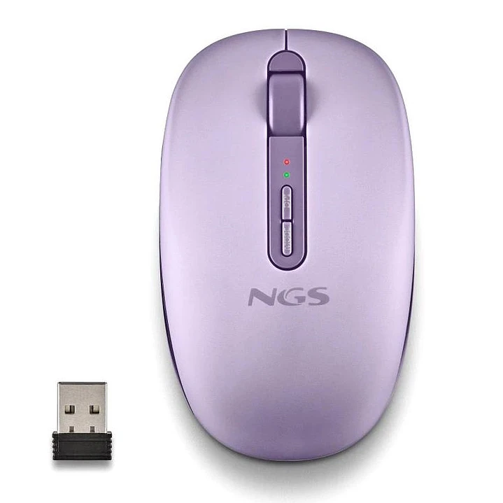 NGS Ratón Inalámbric 2.4GHZ Dual BT FOGDUAL PURPLE 1