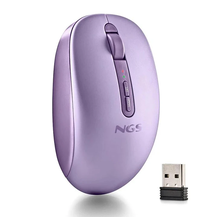 NGS Ratón Inalámbric 2.4GHZ Dual BT FOGDUAL PURPLE 2