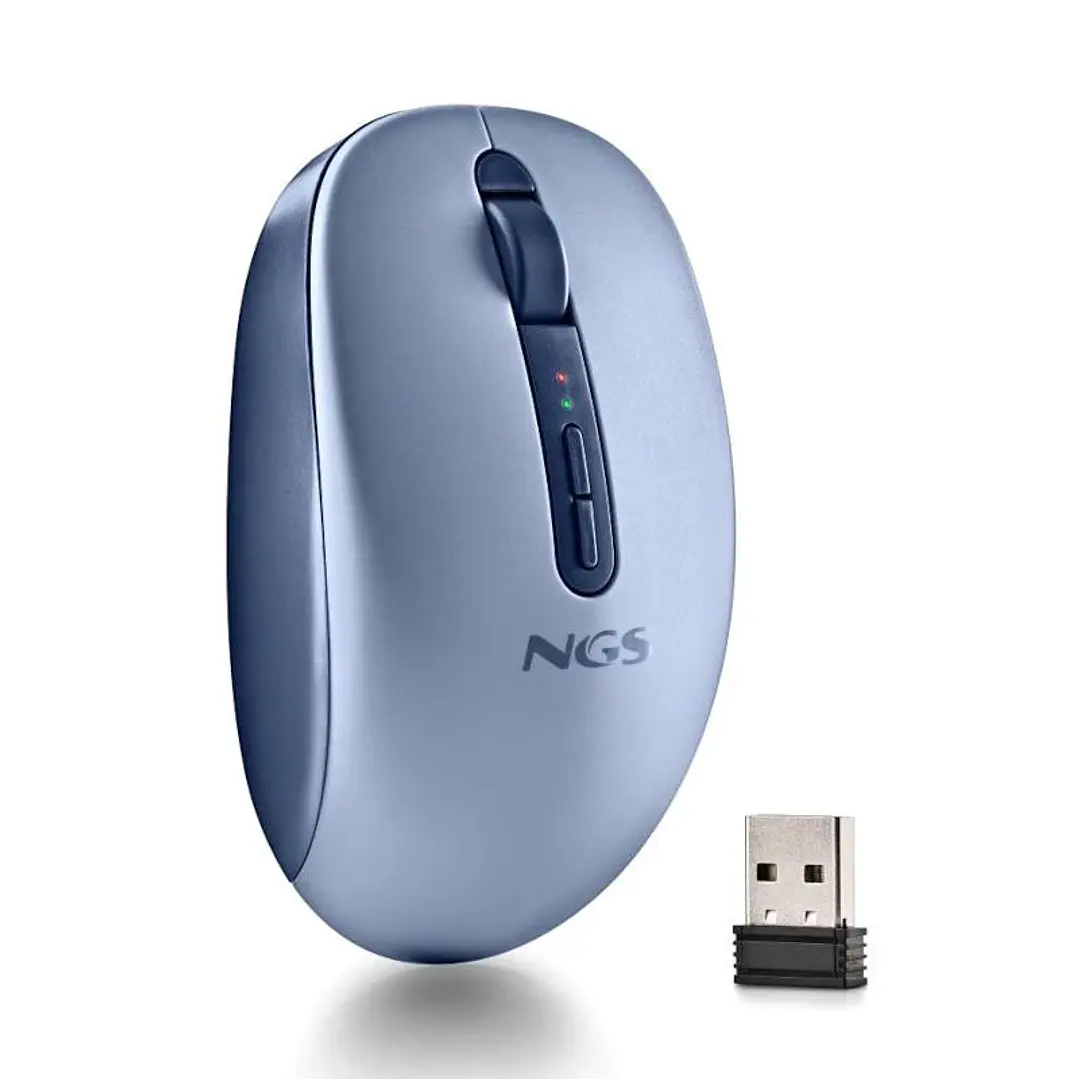 NGS Ratón Inalámbrico 2.4GHZ Dual BT FOGDUAL BLUE 2