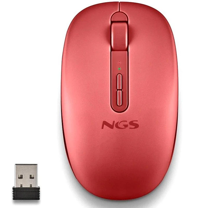 NGS Ratón Inalámbrico 2.4GHZ Dual BT FOGDUAL RED 1