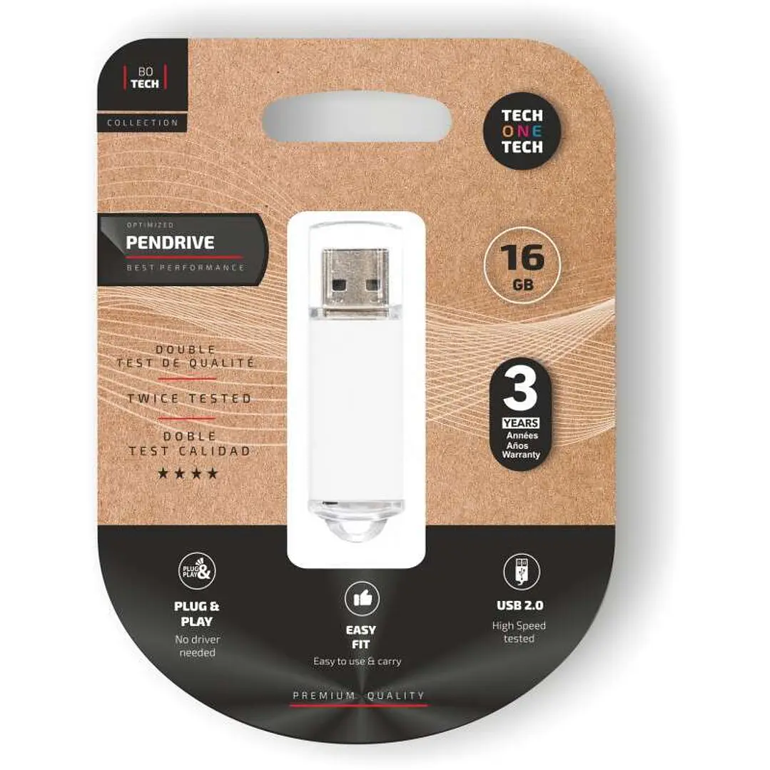 TechOneTech Basic Memoria USB 2.0 16GB (Pendrive) 1