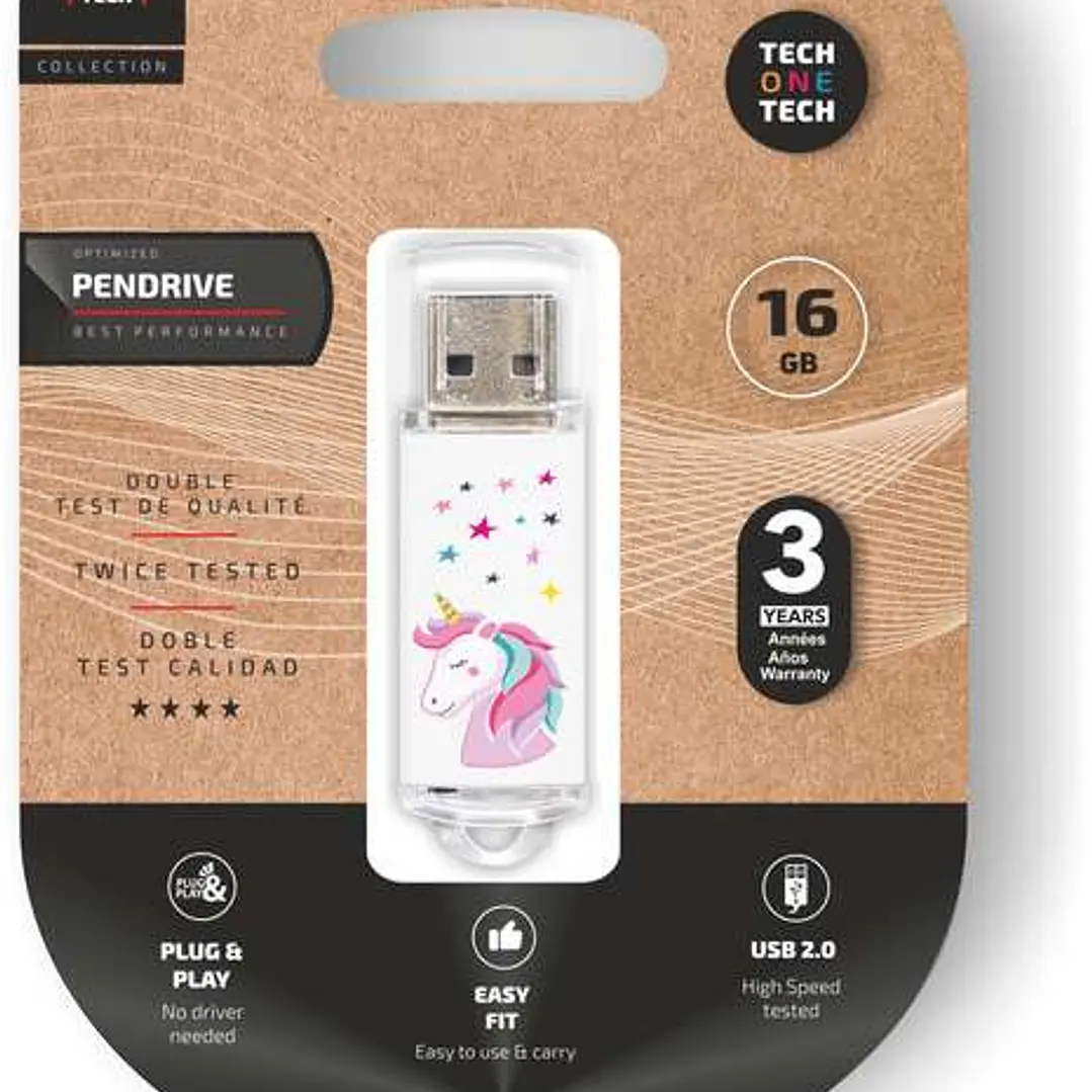 TechOneTech Unicornio Dream Memoria USB 2.0 16GB (Pendrive) 1