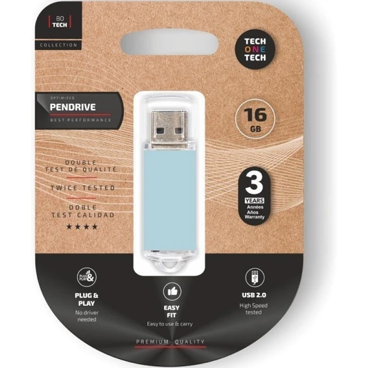 TechOne Tech Basic Blue Sky Memoria USB 2.0 16GB (Pendrive) 1