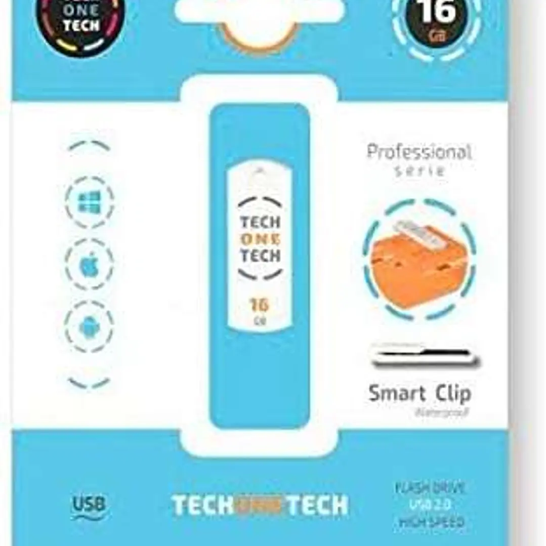 TechOneTech Pro Smart Clip Memoria USB 2.0 16GB (Pendrive) 1