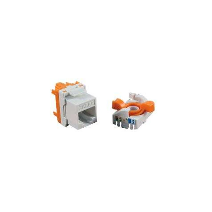 Cromad Conector Hembra RJ45 Cat.6 UTP Rotativo 180º - Sin Herramientas 1