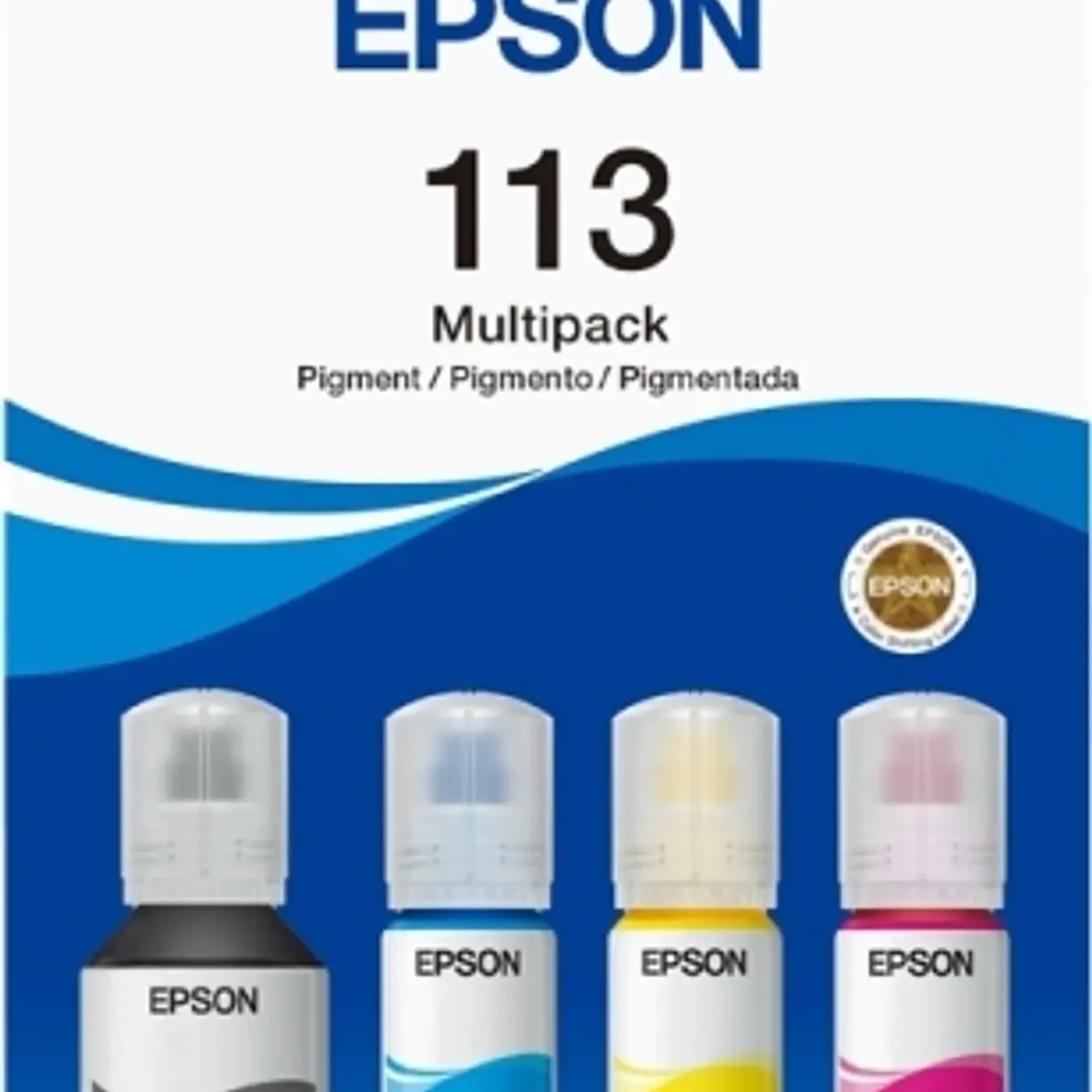 Epson 113 Pack de 4 Botellas de Tinta Pigmentada Originales - C13T06B640 1