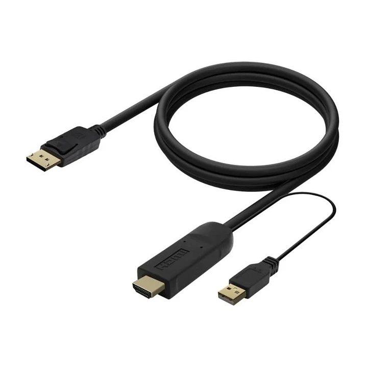 Aisens Conversor Activo HDMI A/M DP V1.2/M 1.8m 1