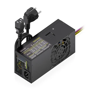 Aisens ASPC-500TFX-PSEBK Fuente de Alimentacion 500W TFX - Ventilador 80mm - OEM - Cable de Alimentacion Incluido - Color Negro